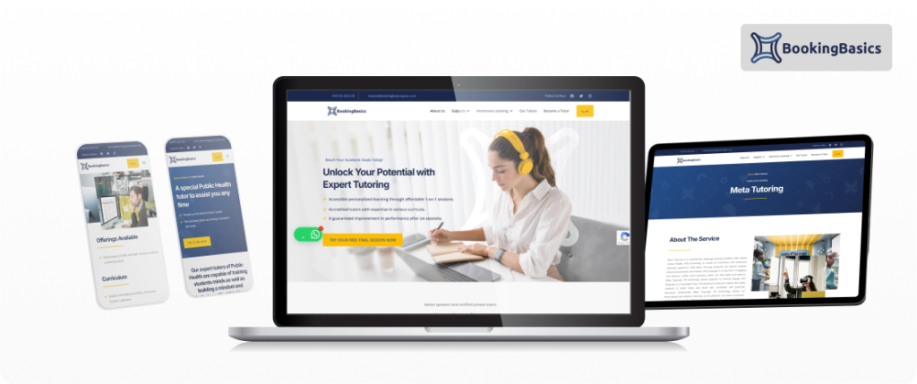 Booking Basics Qatar: UX/UI and Web Development