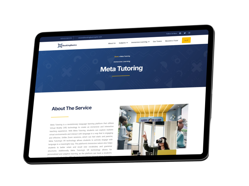 Booking Basics Qatar: UX/UI and Web Development