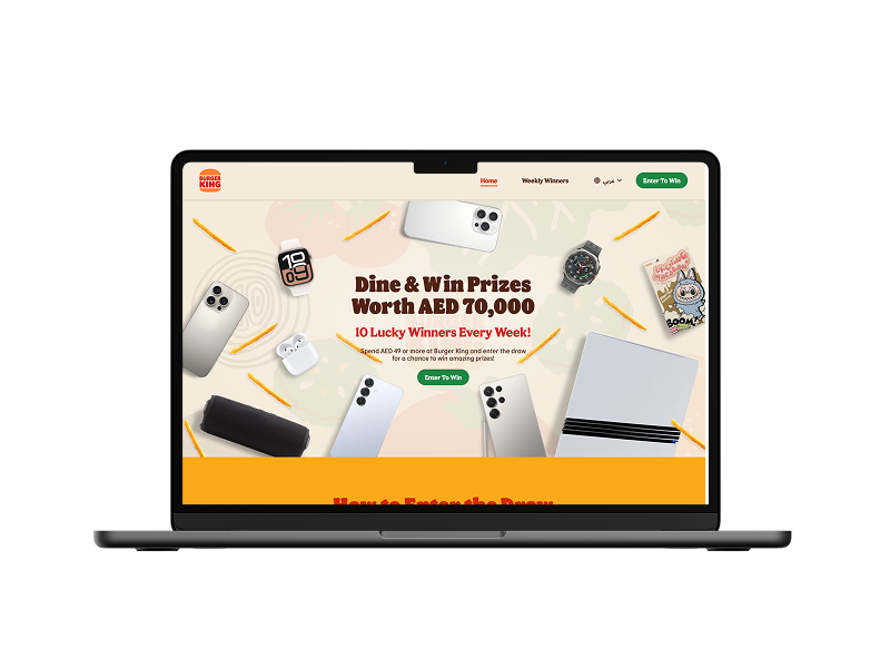 Burger King GCC: Campaign Landing Page Development