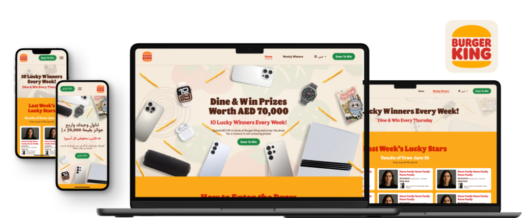 Burger King GCC: Campaign Landing Page Development