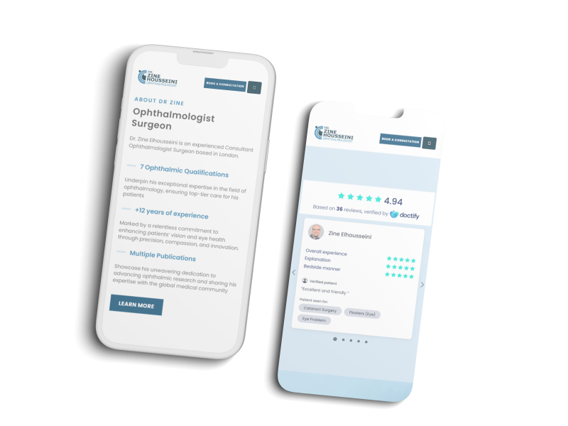 Dr. Zine Housseini: Website, UX/UI & SEO Development