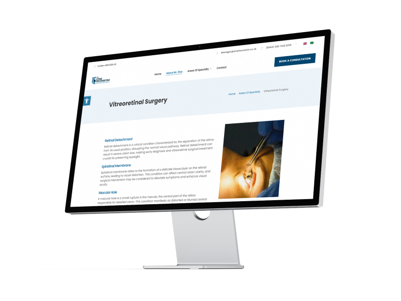 Dr. Zine Housseini: Website, UX/UI & SEO Development