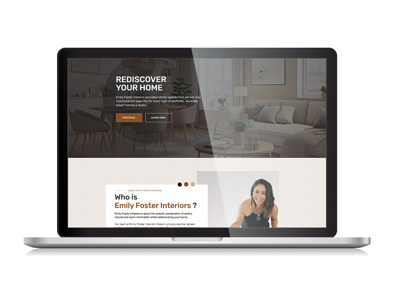 Emily Foster Interiors: UX/UI & Web Development