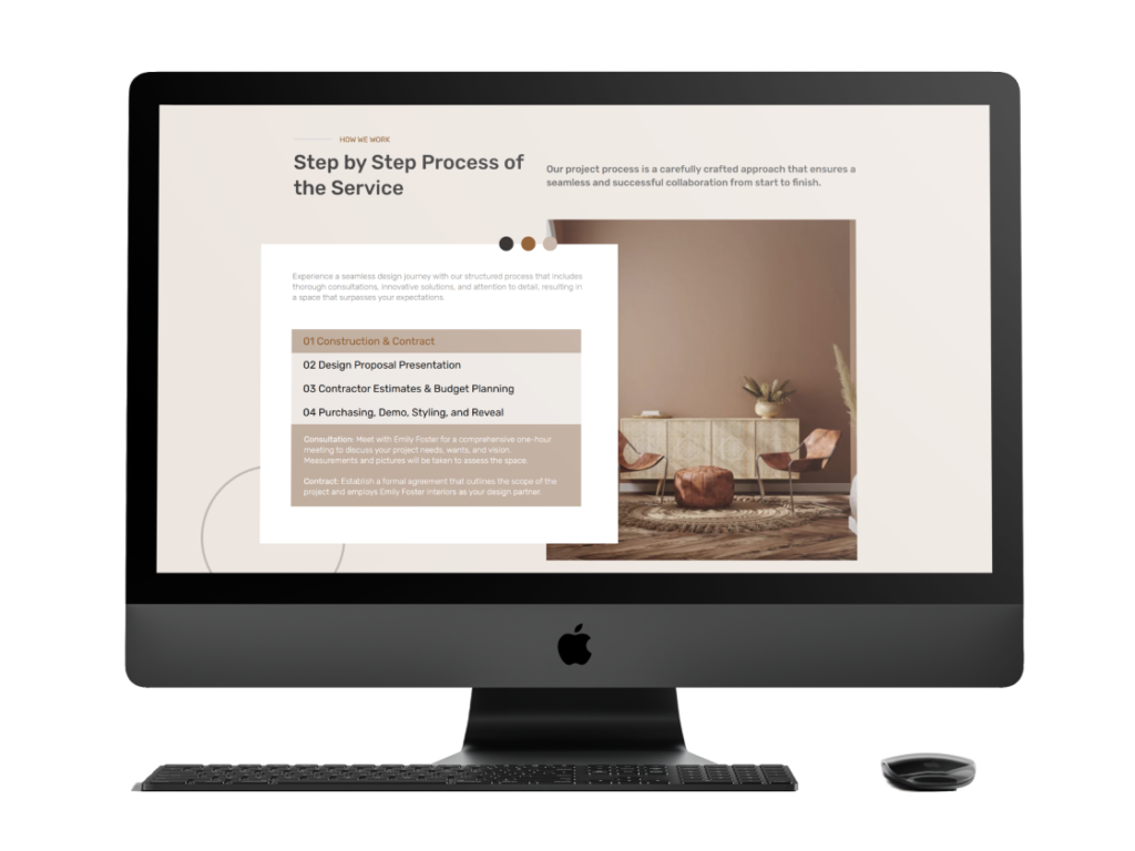 Emily Foster Interiors: UX/UI & Web Development