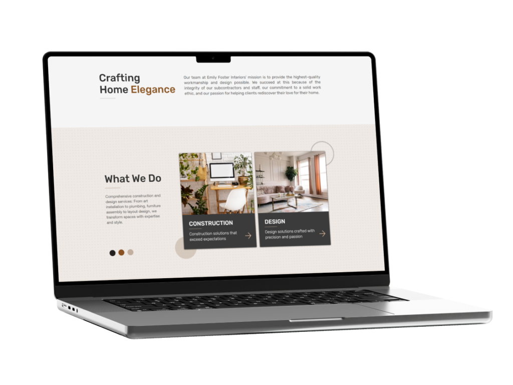 Emily Foster Interiors: UX/UI & Web Development