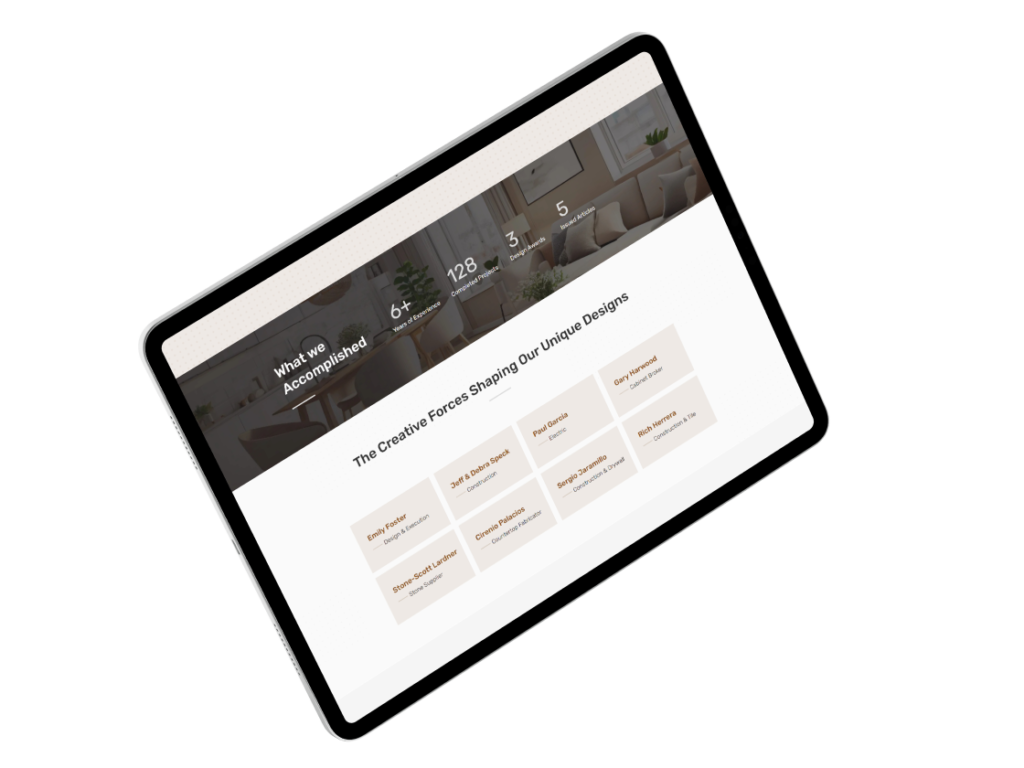 Emily Foster Interiors: UX/UI & Web Development
