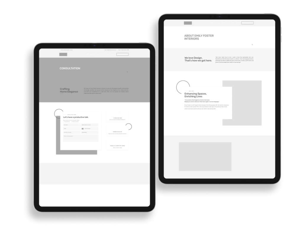 Emily Foster Interiors: UX/UI & Web Development