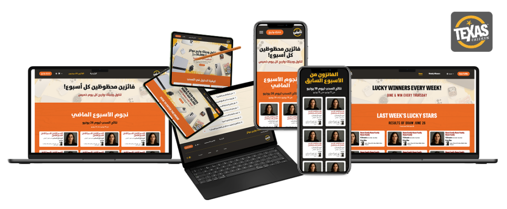 Texas Chicken UAE: UX/UI and Web Development