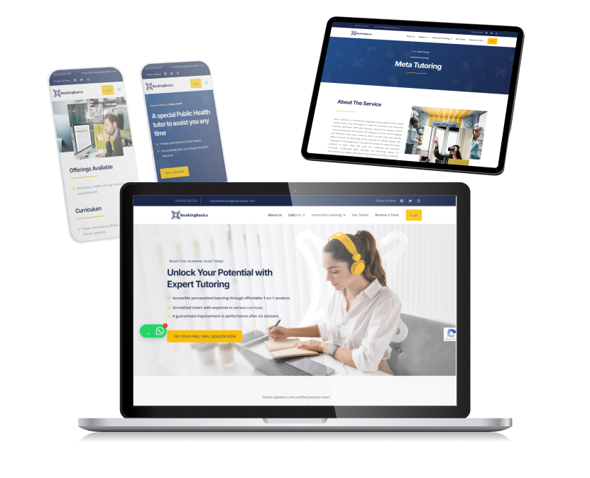 Booking Basics Qatar: UX/UI and Web Development