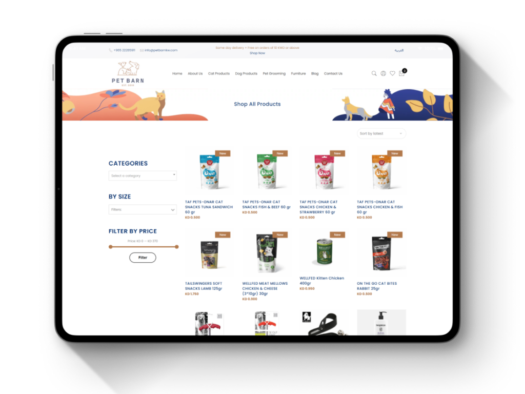 Pet Barn Kuwait: E-Commerce Website Rebuild & SEO Recovery